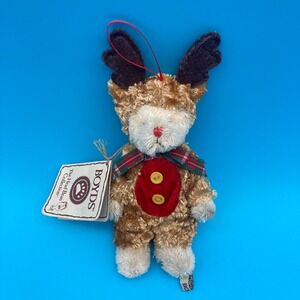 Boyds Bear Randy Reindeer Christmas Ornament 564024 Best Dressed Retired 5"